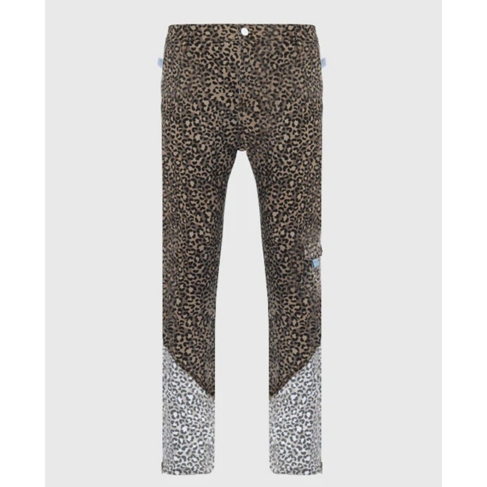 The Hideout Clothing Frosty Tropics Leopard Denim Jeans Small 30 New with Tags